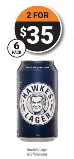 Super Cellars Hawke's Lager offer
