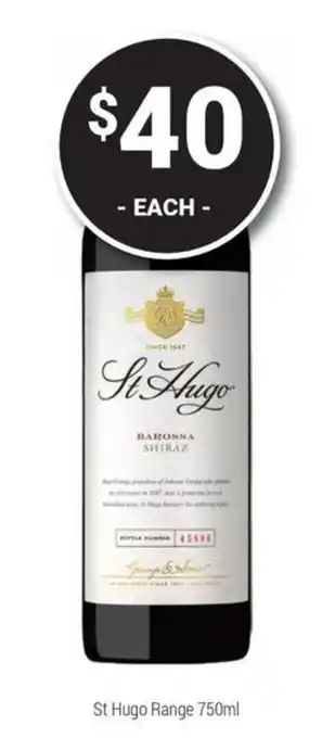 St Hugo Barossa Shiraz