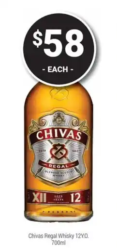 Super Cellars Chivas Regal Whisky 12Y.O. offer