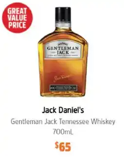 BWS Jack Daniel's Gentleman Jack Tennessee Whiskey offer