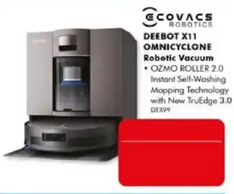 Ecovacs Robotics Deebot X11 Omnicyclone Robotic Vacuum