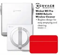 The Good Guys Ecovacs Robotics Winbot W2 Pro OMNI Robotic Window Cleaner offer