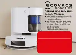 The Good Guys Ecovacs Robotics Deebot N20 Pro Plus Robotic Vacuum offer
