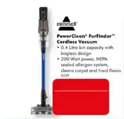 The Good Guys Bissell PowerClean FurFinder Cordless Vacuum offer