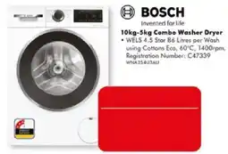 The Good Guys Bosch 10kg-5kg Combo Washer Dryer offer