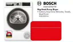 The Good Guys Bosch 9kg Heat Pump Dryer offer