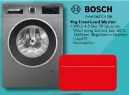 The Good Guys Bosch 9kg Front Load Washer offer