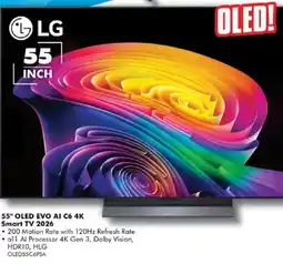 The Good Guys LG 55" OLED EVO AI C6 4K Smart TV 2026 offer