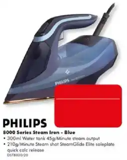 The Good Guys Philips 8000 Series Steam Iron - Blue offer