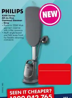 The Good Guys Philips 8500 Series All-in-One Garment Steamer - Grey offer