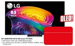 The Good Guys LG 83" OLED EVO AI C6 4K Smart TV 2026 offer
