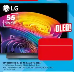 The Good Guys LG 55" OLED EVO AI C6 4K Smart TV 2026 offer