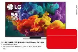 The Good Guys LG 55" QNED86B EVO AI Mini-LED 4K Smart TV 2026 offer