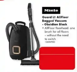 The Good Guys Miele Guard L1 AllFloor Bagged Vacuum - Obsidian Black offer