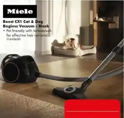 The Good Guys Miele Boost CX1 Cat & Dog Bagless Vacuum - Black offer