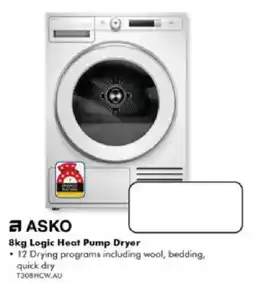 The Good Guys ASKO 8kg Logic Heat Pump Dryer offer