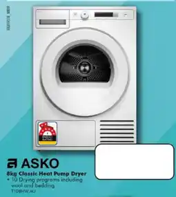 The Good Guys Asko 8kg Classic Heat Pump Dryer offer