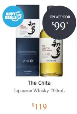BWS The Chita Japanese Whisky offer