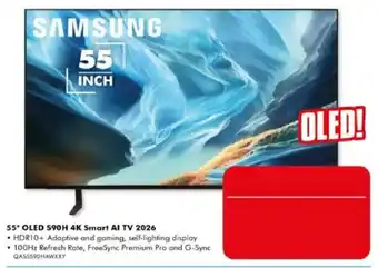 Samsung 55" OLED S90H 4K Smart AI TV 2026