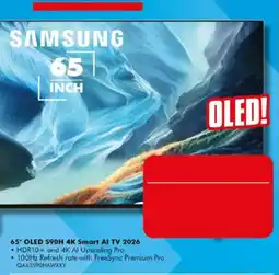 The Good Guys SAMSUNG 65" OLED S90H 4K Smart Al TV 2026 offer