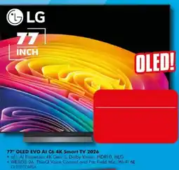 The Good Guys LG 77" OLED EVO AI C6 4K Smart TV 2026 offer