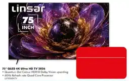 The Good Guys Linsar 75" QLED 4K Ultra HD TV 2026 offer