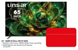 The Good Guys Linsar 65" QLED 4K Ultra HD TV 2026 offer