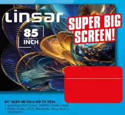 The Good Guys Linsar 85 inch QLED 4K Ultra HD TV 2026 offer