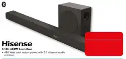 The Good Guys Hisense 3.1Ch 480W Soundbar offer