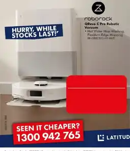 The Good Guys roborock QRevo C Pro Robotic Vacuum offer
