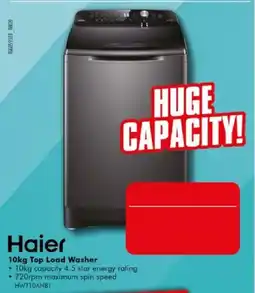 The Good Guys Haier 10kg Top Load Washer offer
