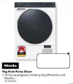 The Good Guys Miele 9kg Heat Pump Dryer offer