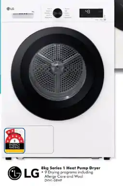 The Good Guys LG 8kg Series 1 Heat Pump Dryer offer