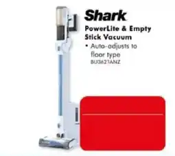 The Good Guys Shark PowerLite & Empty Stick Vacuum offer