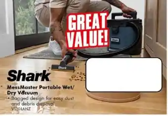 The Good Guys Shark MessMaster Portable Wet/Dry Vacuum offer