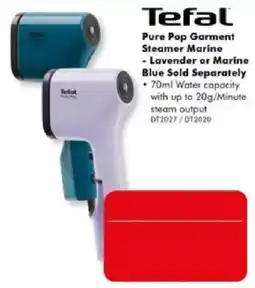 The Good Guys Tefal Pure Pop Garment Steamer offer