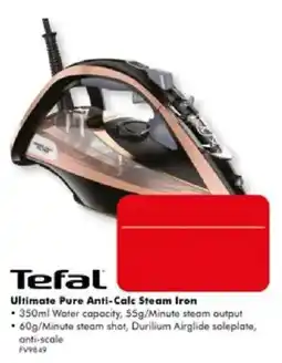 The Good Guys Tefal Ultimate Pure Anti-Calc Steam Iron offer