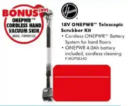 The Good Guys Hoover OnePwr 18V Telescopic Scrubber Kit offer