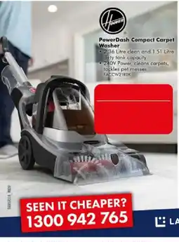 The Good Guys Hoover PowerDash Compact Carpet Washer offer