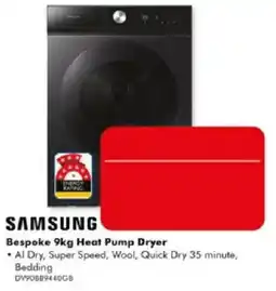 The Good Guys Samsung Bespoke 9kg Heat Pump Dryer offer