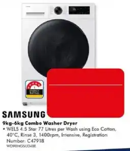 The Good Guys Samsung 9kg-6kg Combo Washer Dryer offer