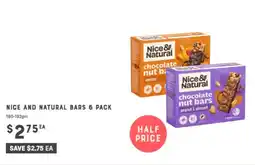 Adelaide's finest Nice & Natural chocolate nut bars offer