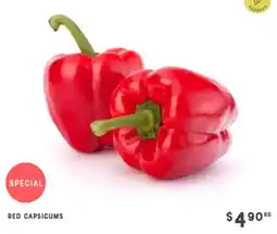 Adelaide's finest Red Capsicums offer
