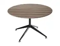 Officeworks Stilford 1200 Round Meeting Table in Walnut offer