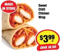 CORNETTS Sweet Chilli Chicken Wrap offer