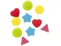 Officeworks J.Burrows Magnets Assorted Shapes 10 Pack offer