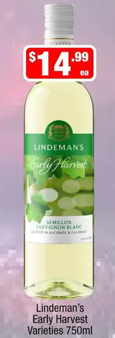 Lindeman's Early Harvest Varieties