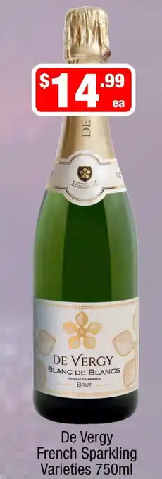 De Vergy French Sparkling Varieties