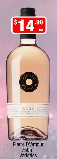 Liquor Stax Pierre D'Amour Rosé Varieties offer