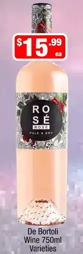 Liquor Stax De Bortoli Rosé Pale & Dry Varieties offer